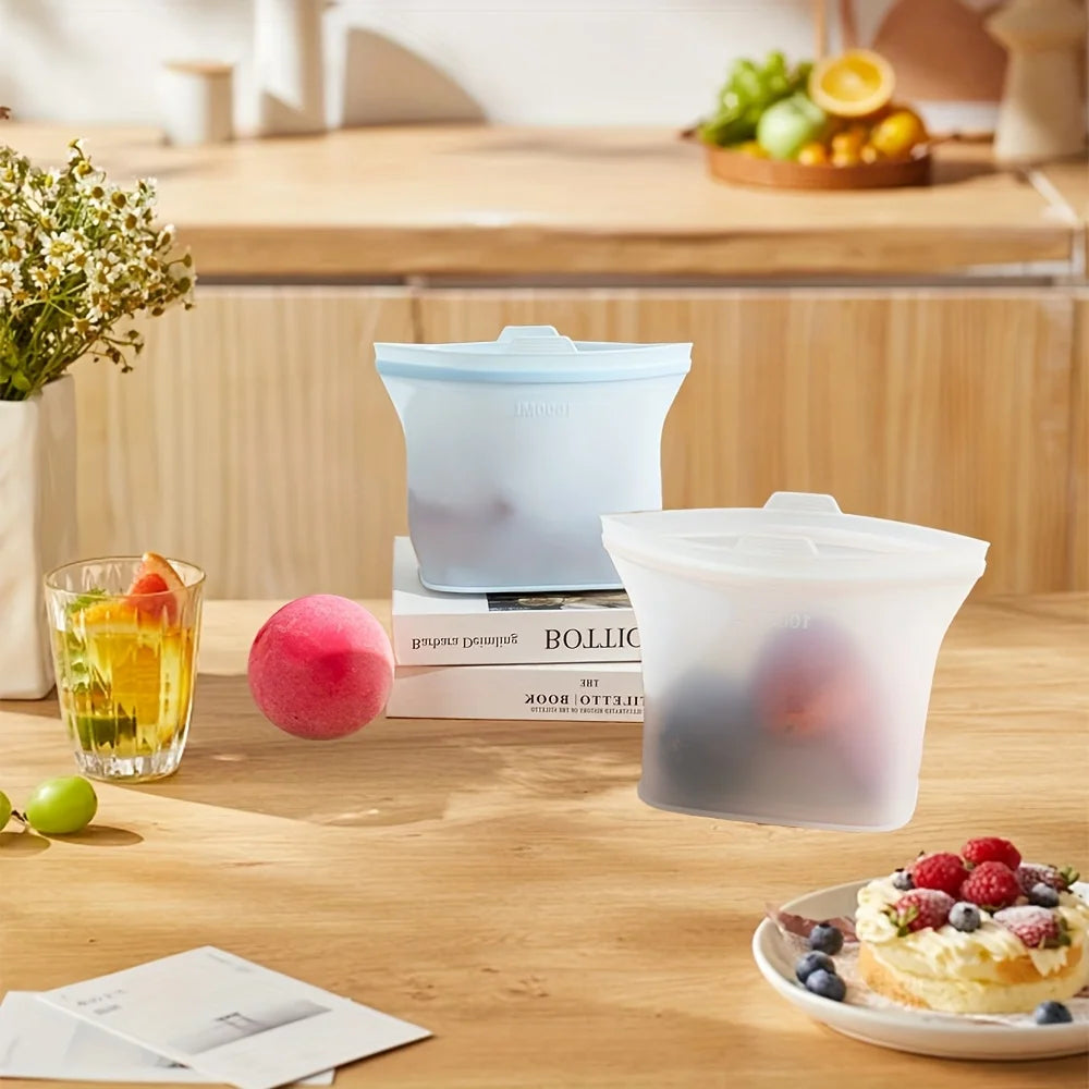 Self-Sealing Silicone Storage Bag Food Storage Bag