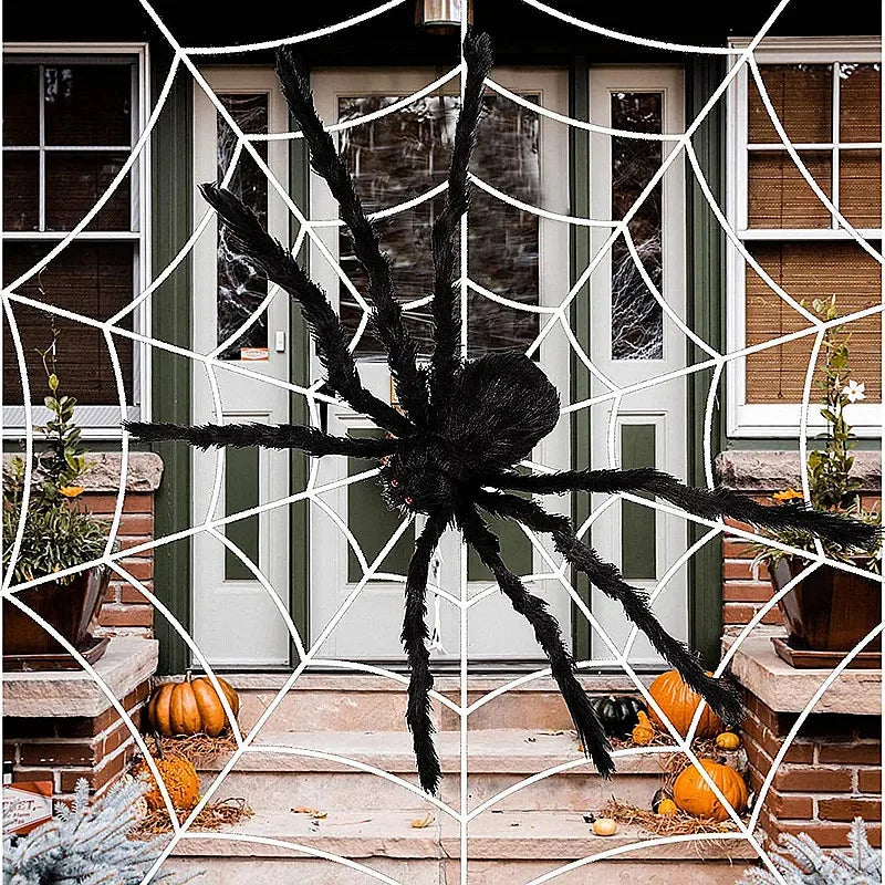 Halloween Decor Giant Black Plush Spider Halloween Party