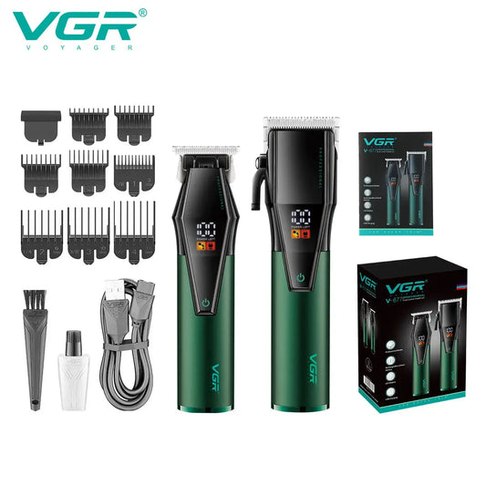 VGR 677 Hair Trimmer Professional Hair Clipper Set