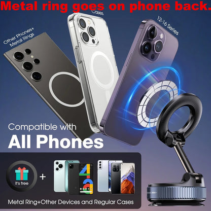 Magnetic Suction Cup Phone Mount for Magsafe 360° Adjustable
