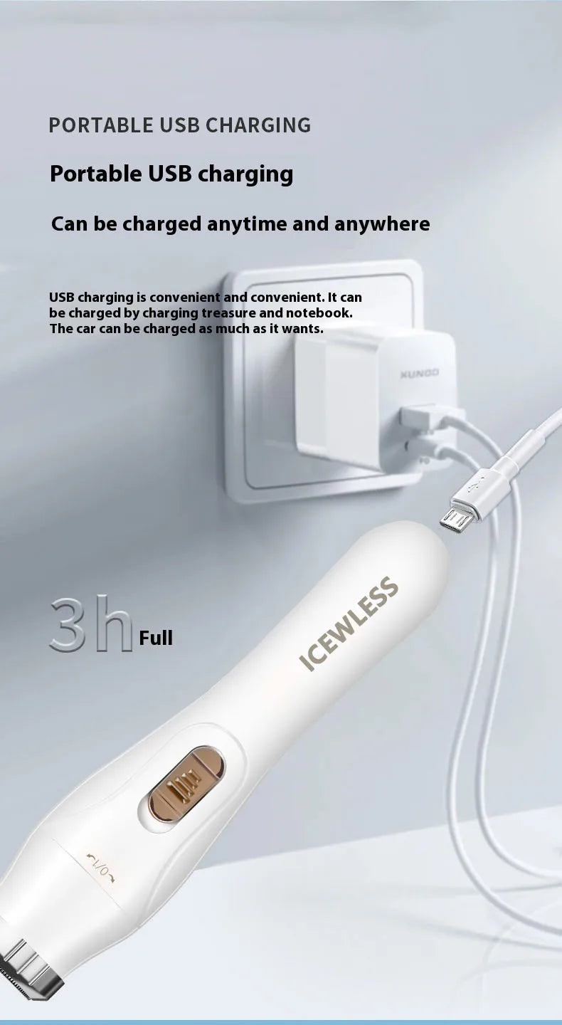 Electric Hair Trimmers for Women Waterproof Razor Painless