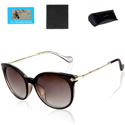 TAGION Fashion Unisex Cat Eye Plastic Frame Sunglasses