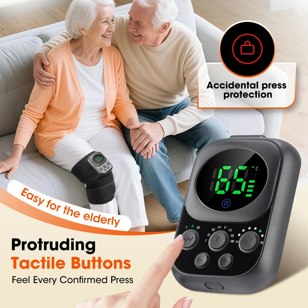 Electric Heating Knee Wrap with 5 Modes Muscle Relaxation