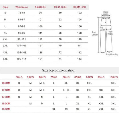 Asian Size Men City Pants Cargo Trousers Multi-pocket