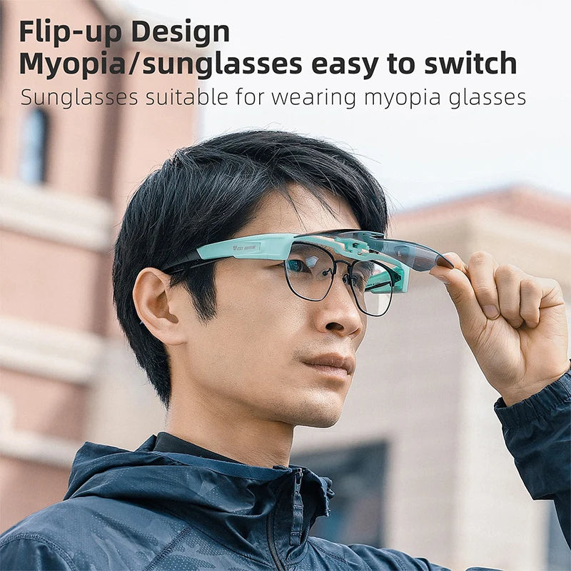 Photochromic Glasses Flip Design Polarized Sunglasses