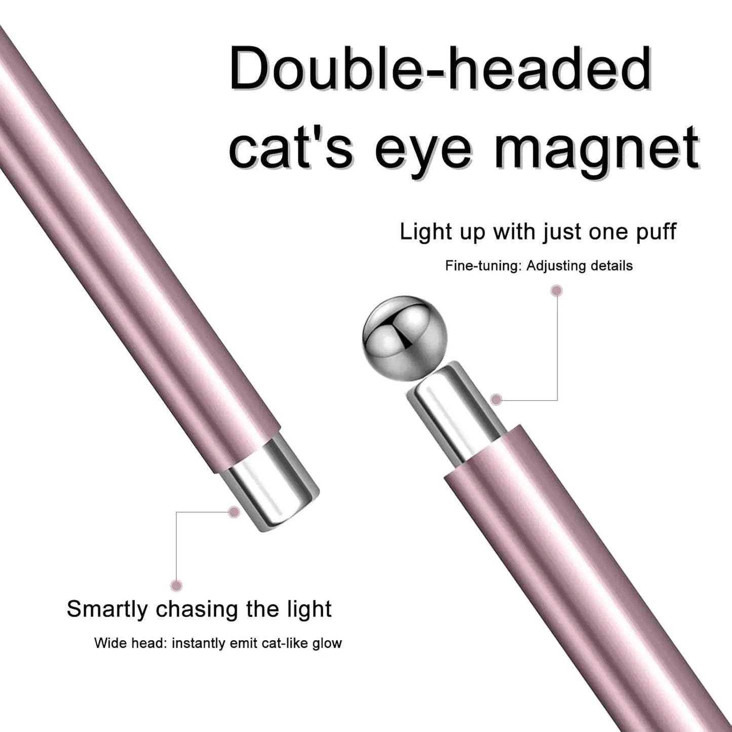 3 In 1 Dual Headed Cat Eye Nail Art Magnetic Stick