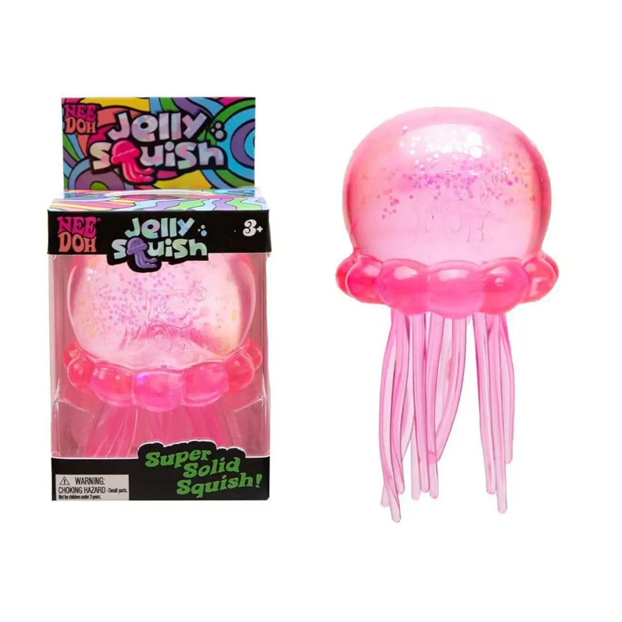 Jellyfish and Cube Squid Toys Soft Jelly Squeezing Stress