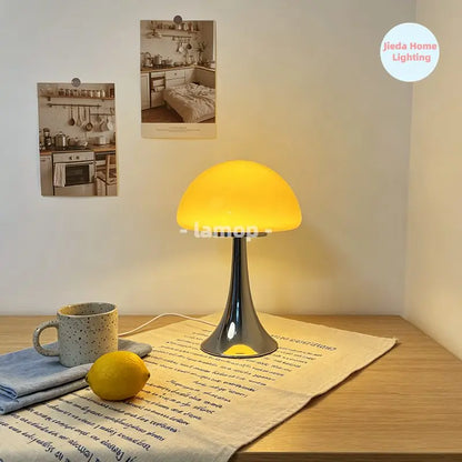 Jellyfish Dome Glass Table Lamp Coastal Modern Bedside