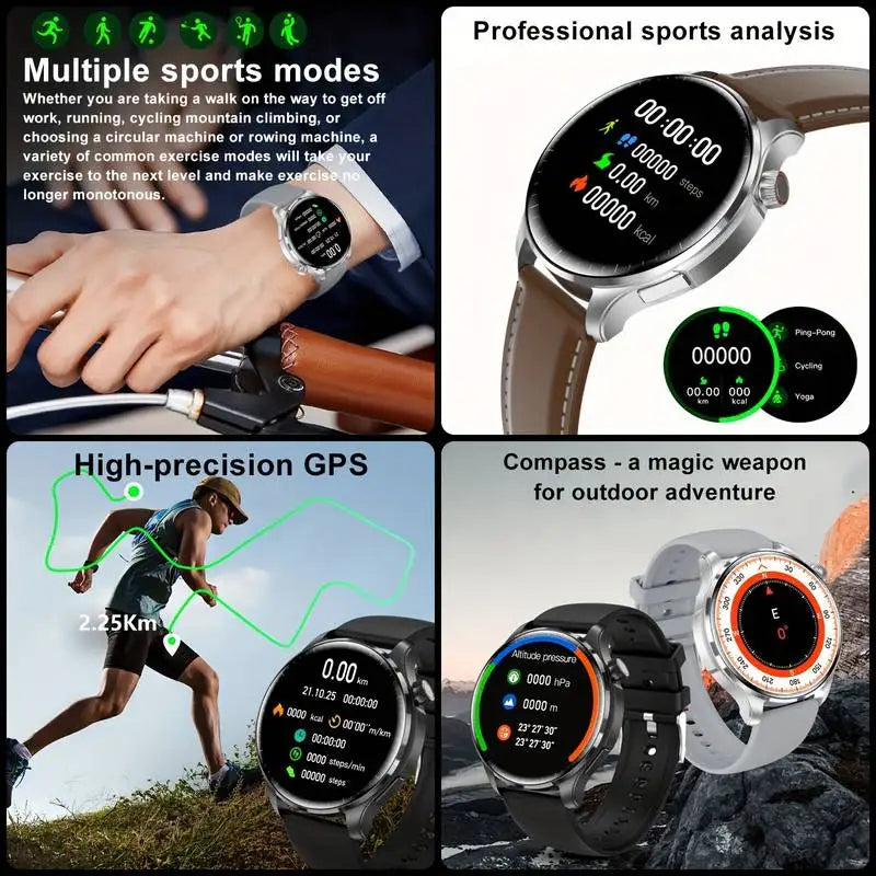 New GPS SmartWatch BluetoothCall IP68 Waterproof Men Women