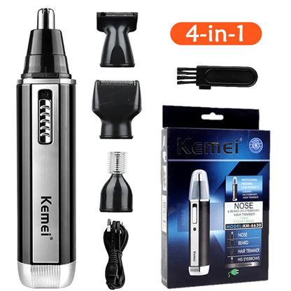 Kemei 4In1 Rechargeable Nose Hair Trimmer Beard Trimer