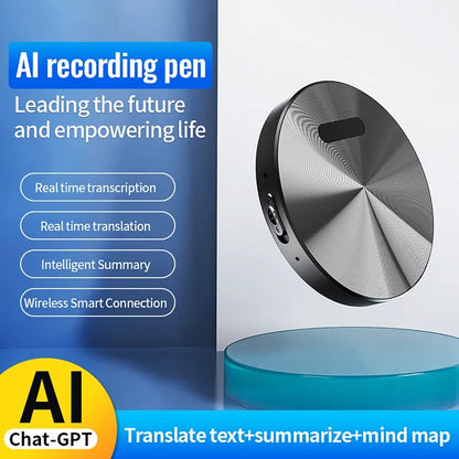 8-128GB Magnetic AI Voice Recorder ChatGPT Intelligent Translation