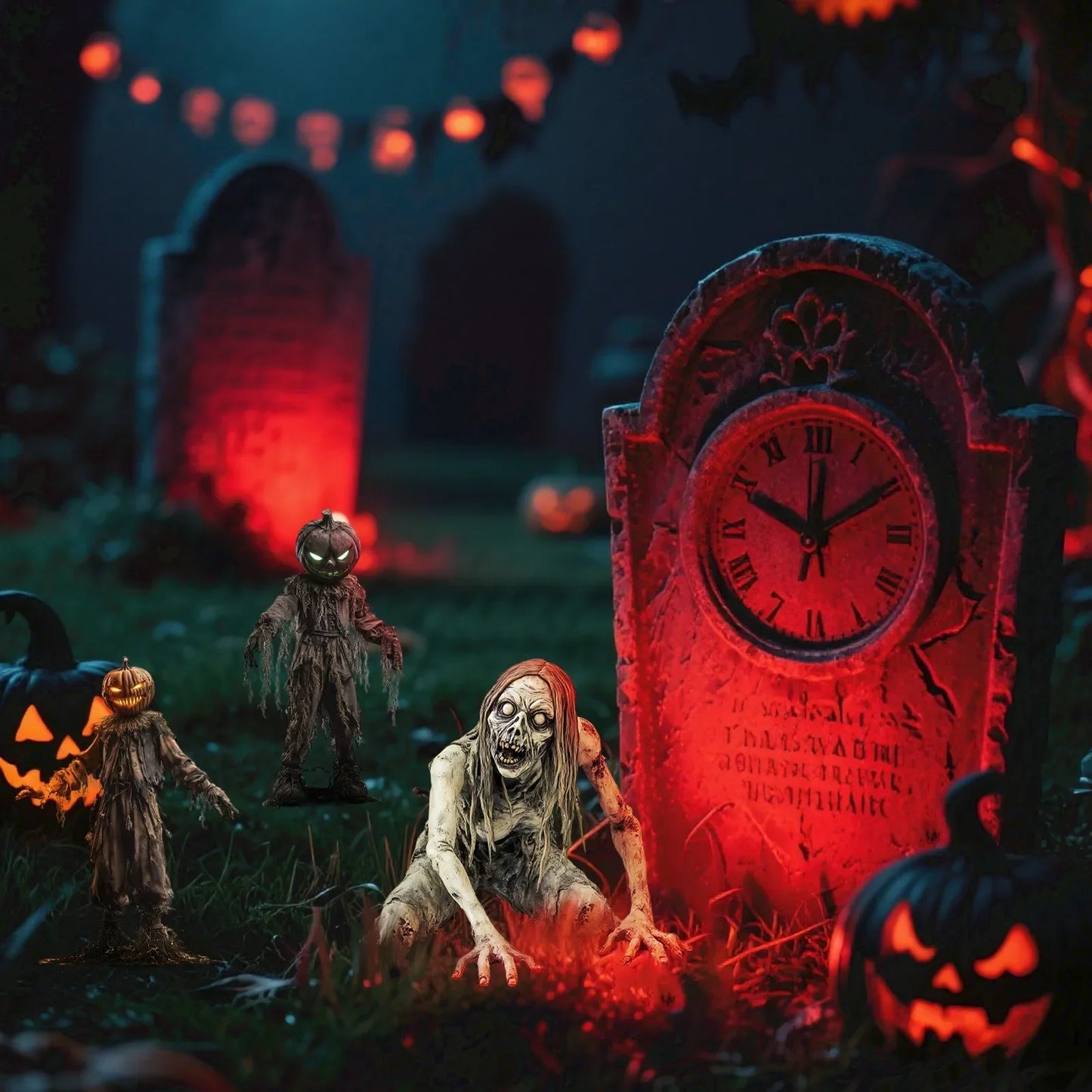 Halloween Scary Yard Decoration, Scarecrow Decor Horror