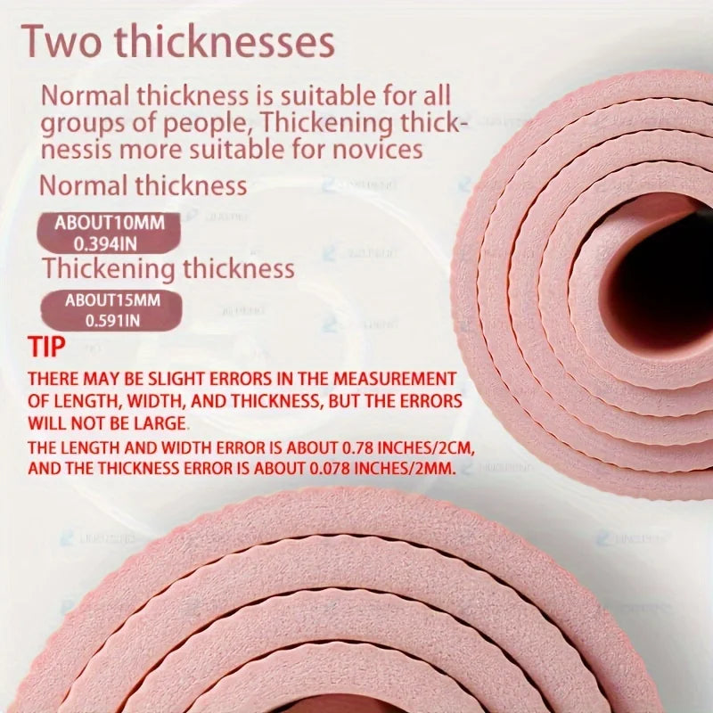 10/Thick NBR Yoga Mats Anti-slip Sport Fitness Mat Blanket