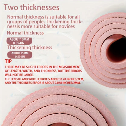 10/Thick NBR Yoga Mats Anti-slip Sport Fitness Mat Blanket