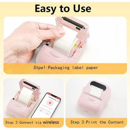 Thermal Label Printer P50 Portable Bluetooth Wireless