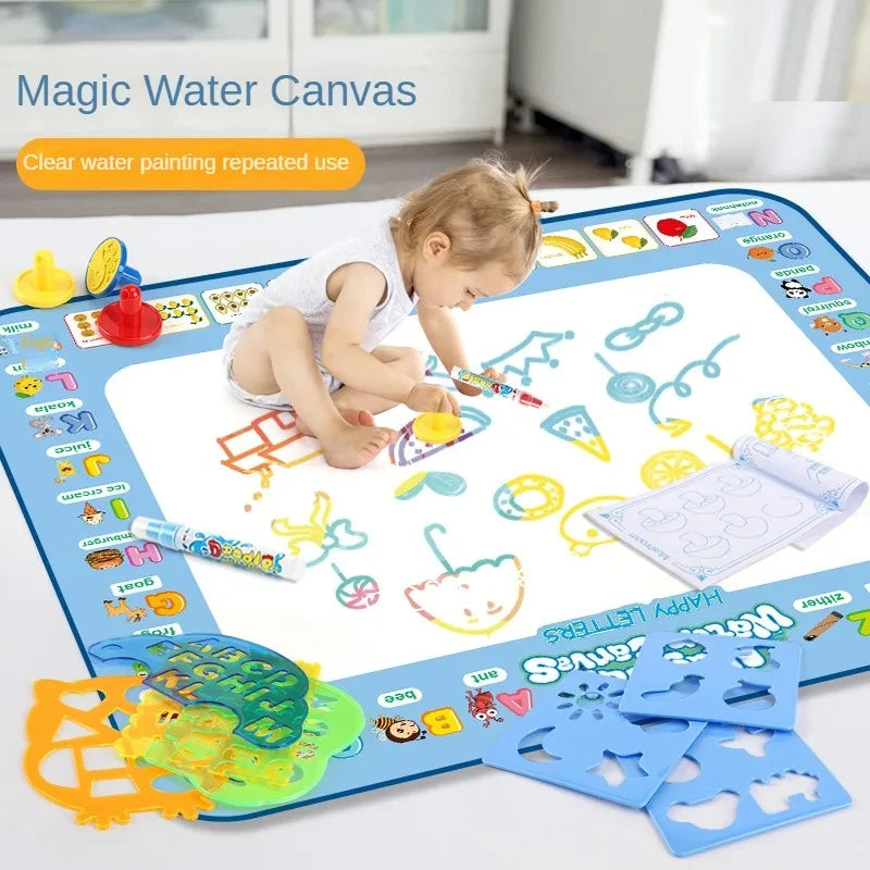 Magic Water Drawing Mat with Reusable Magic Pens