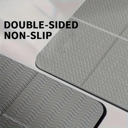 Foldable Yoga Mat TPE Non-Slip Portable Exercise Mat