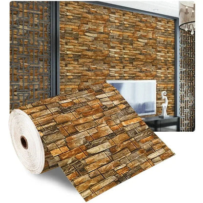 Retro 3D Wall Sticker Imitation Brick Plane Wall Sticker