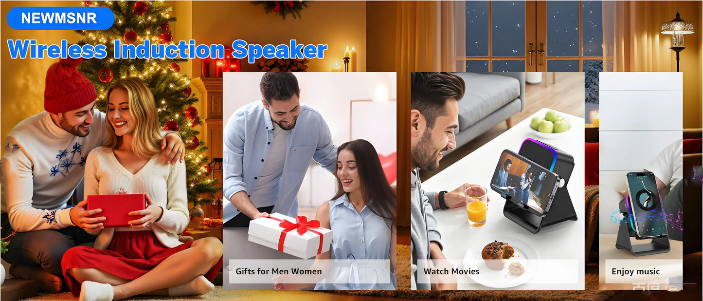 5 In 1 Auto-induction 5000mAh Wireless Induction Speaker