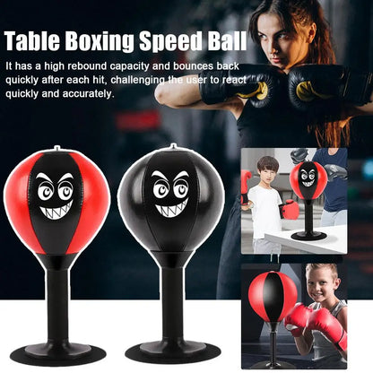 Stress Reliever Punching Bag Toy With Suction Cup