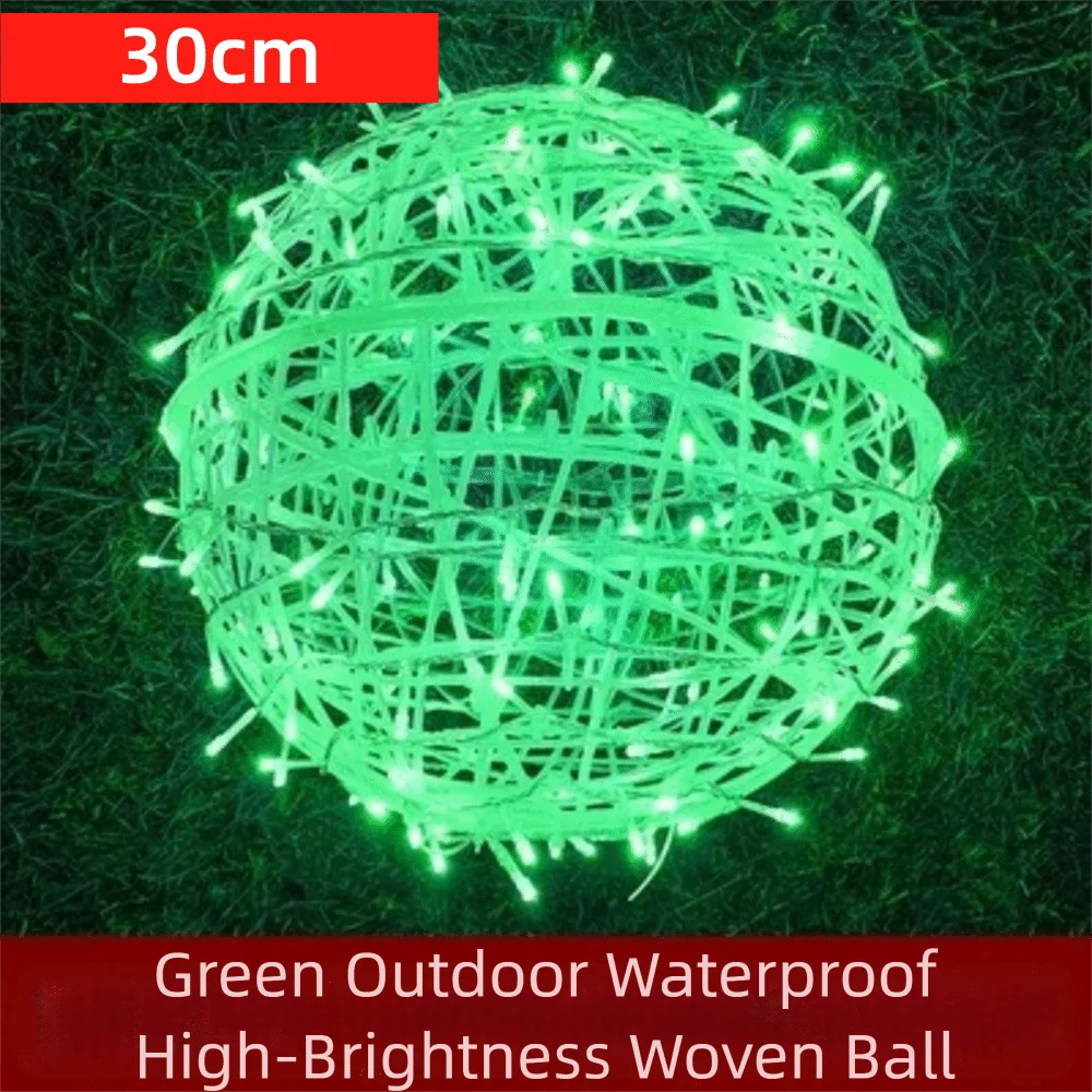 New 20/28CM Festoon Rattan Ball Light Rattan Ball