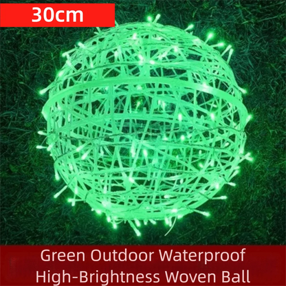 New 20/28CM Festoon Rattan Ball Light Rattan Ball