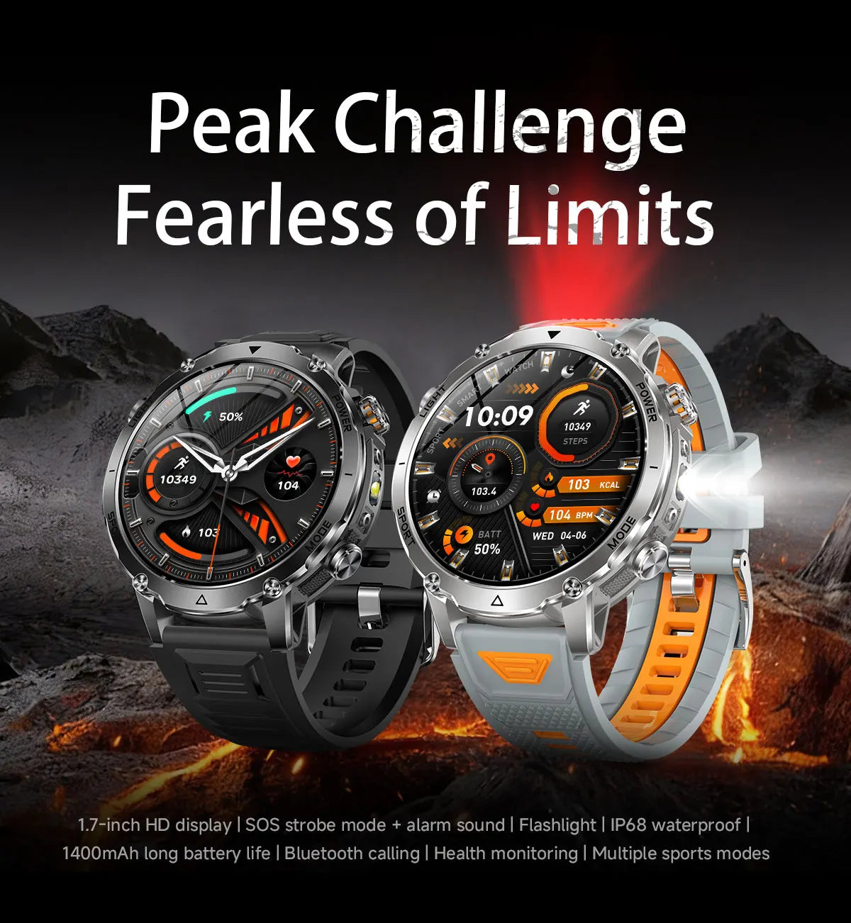 New TANK Ultra 1400mAh Battery Military Smart Watch
