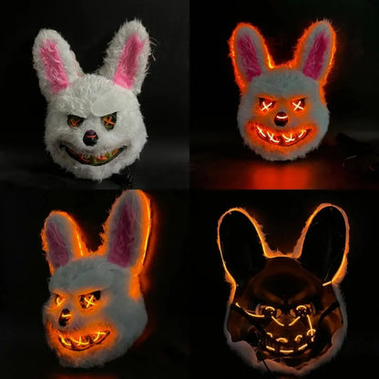 Halloween Cosplay Party Luminous LED Light Face Mask