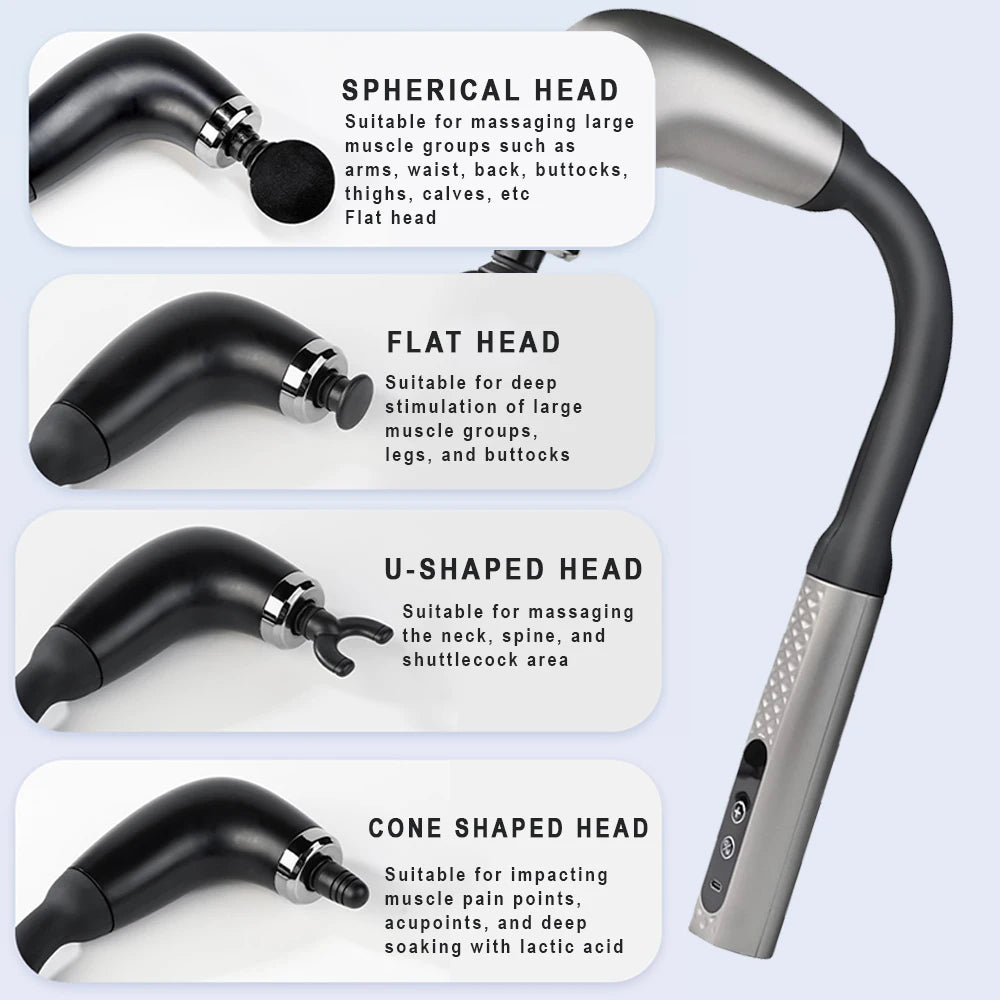 New Smart Fascia Gun Electric Massager Massage Hammer