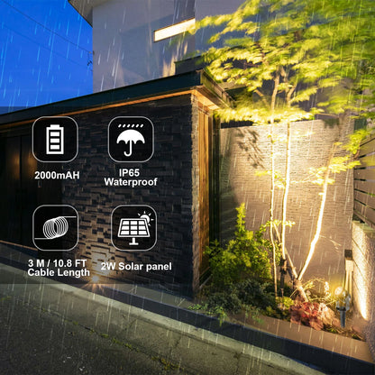 Solar Powered Spotlight IP65 Solar LED Light Outdoor
