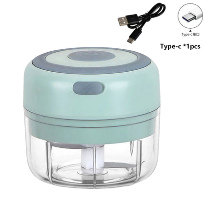 100ml/250ml Electric Mini Garlic Press Chopper Grinder