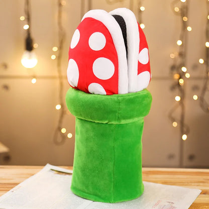 Mushroom Home Slippers Plush Piranha Plant Plush Kids