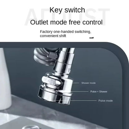 New 3 Modes Sink Faucet 360 Degree Rotation Filter Extension