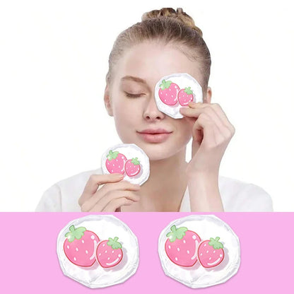 Fruit-Themed Gel Eye Mask – Hot & Cold Compress Pads