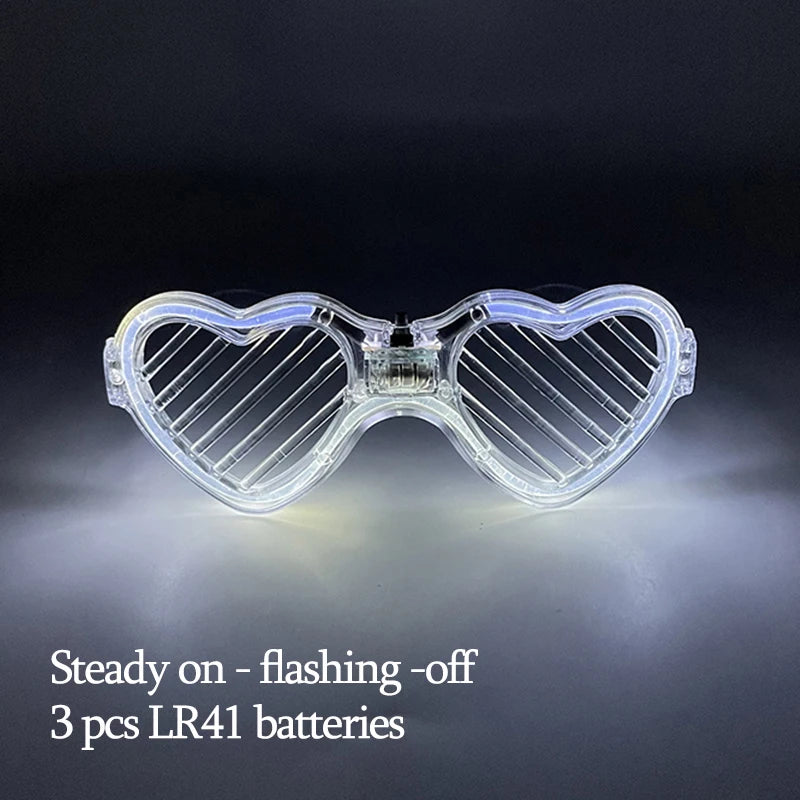 New Acrylic Luminous Glowing Cyberpunk Glasses LED Light