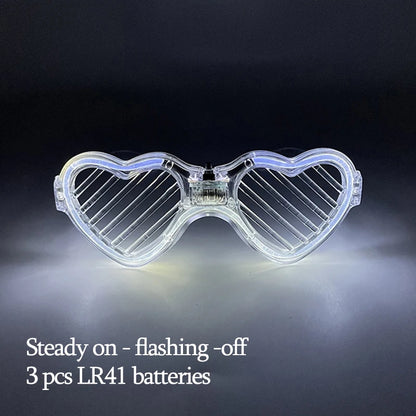 New Acrylic Luminous Glowing Cyberpunk Glasses LED Light