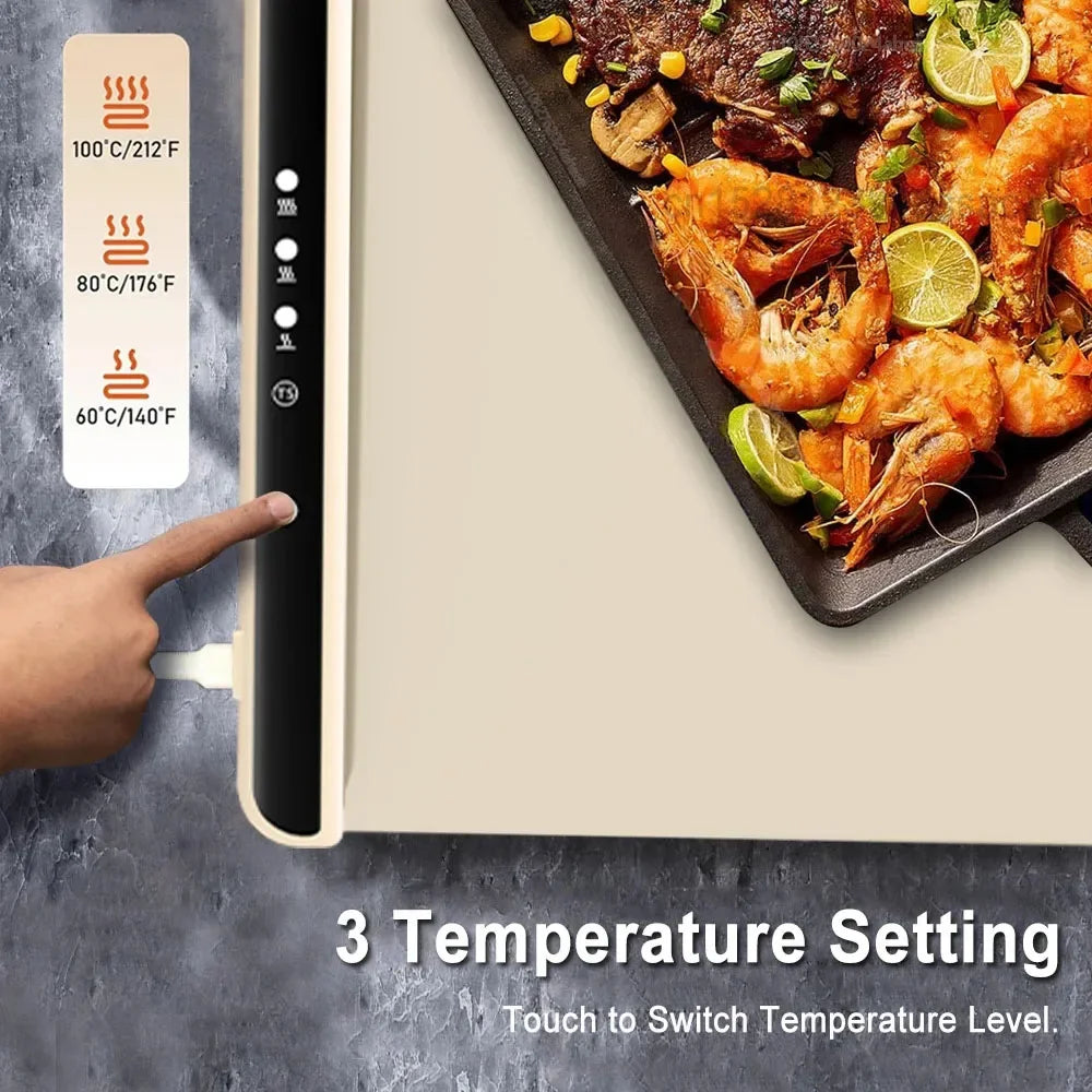 Foldable Food Warmer Electric Warming Tray Food