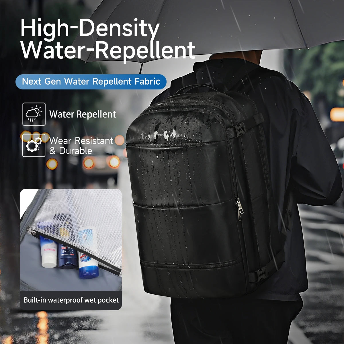 Tigernu Vacuum Compression Backpacks Men Travel