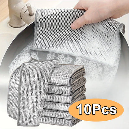 Steel Wire Dishcloths Home Kitchen Pot Pan Cleaning