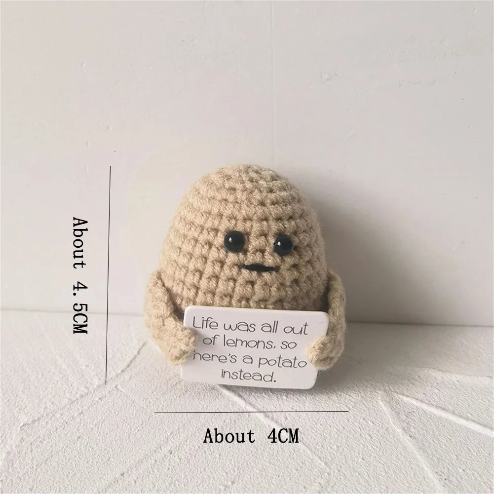 Positive Energy Potato Doll Home Decoration Mini Plush Knitting Wool