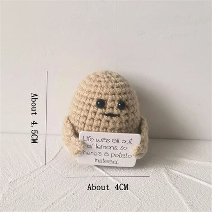 Positive Energy Potato Doll Home Decoration Mini Plush Knitting Wool