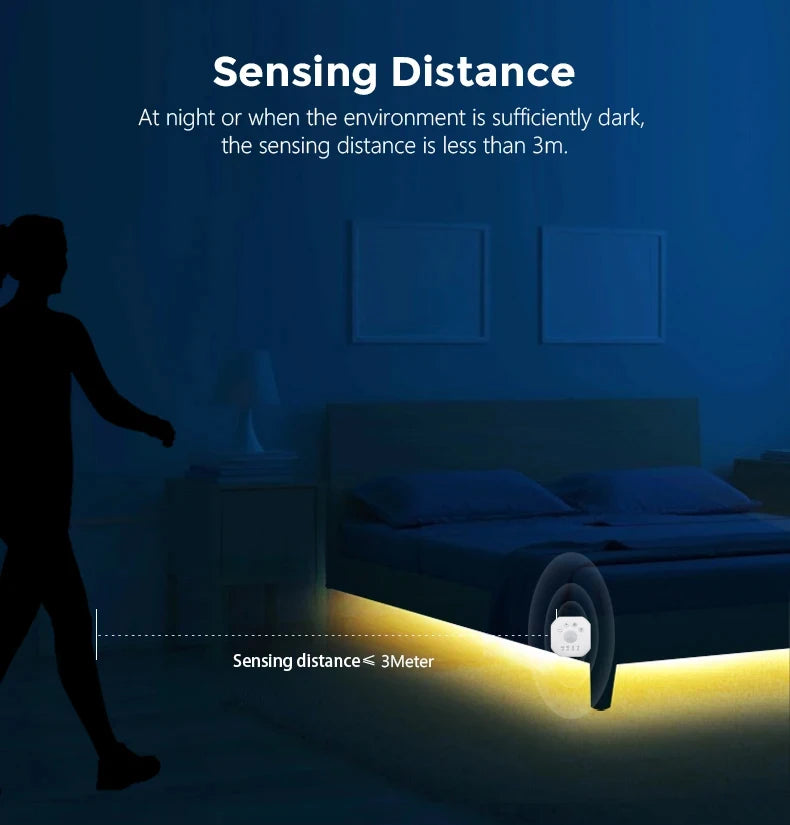 Motion Sensor Stair Lights With Chase Effect Under Bed Lights
