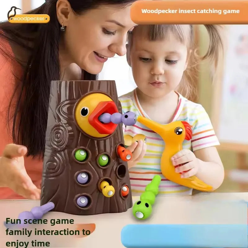 Woodpecker puzzle Toys Catching Insects Small Game
