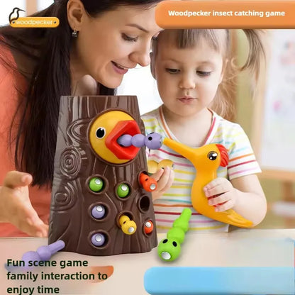Woodpecker puzzle Toys Catching Insects Small Game
