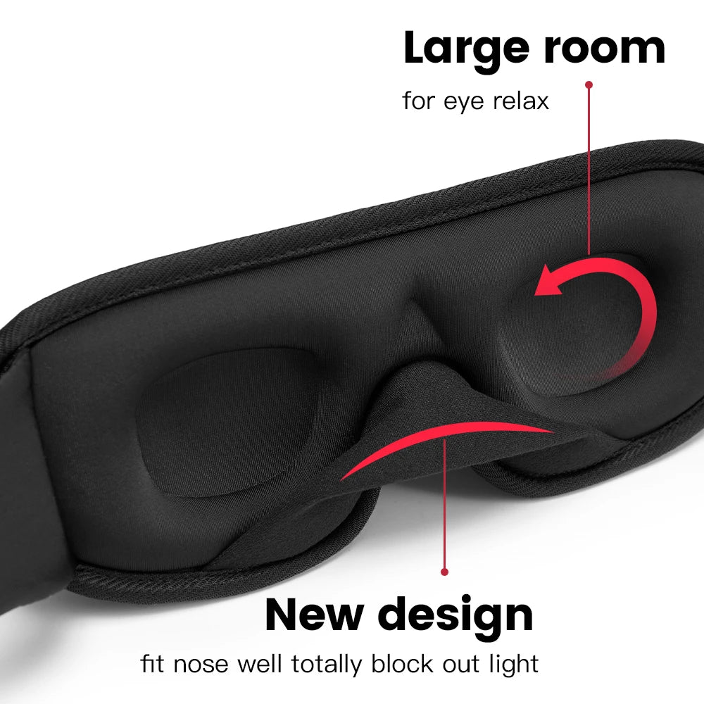 New Brand 3D Sleeping Mask Block Out Light Sleep Mask