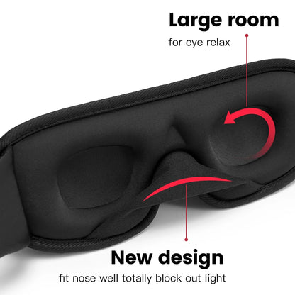 New Brand 3D Sleeping Mask Block Out Light Sleep Mask