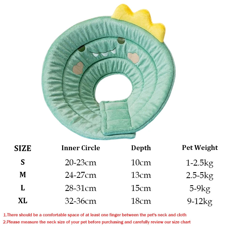 Soft Elizabeth Recovery Collar for Cats Dogs - Anti-Lick Bite Protection Cone