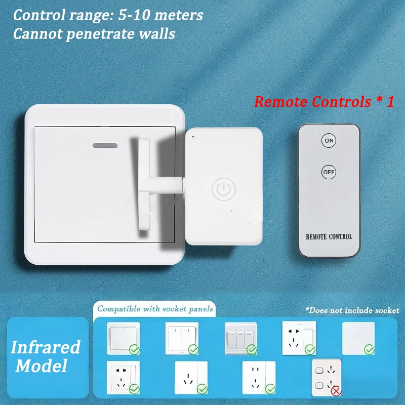 Wireless Control Light Switch Off Tool Automatic Button Pusher