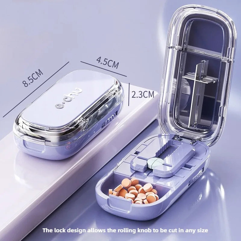 New Quartering Pill Cutter Storage Box Medicine