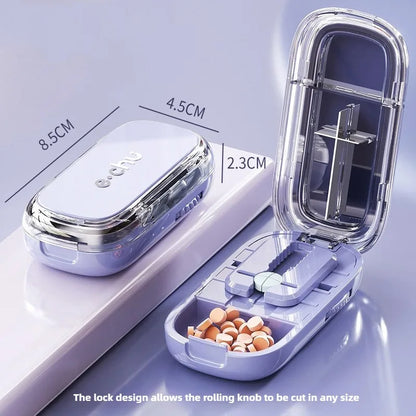 New Quartering Pill Cutter Storage Box Medicine